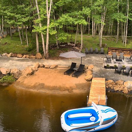 Kallm-Mont-Tremblant Chalet With Hot Tub, Pond & Beach On Private 7Acre Estate Lac-Superieur Kültér fotó